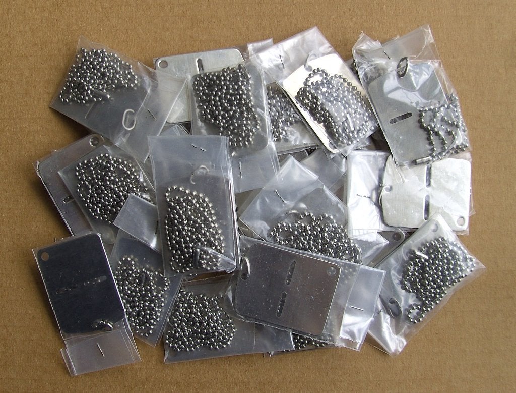 I.D. plaatjes / dog tags  -  Italië, Verzamelen, Militaria | Algemeen, Ophalen of Verzenden, Landmacht, Overige gebieden, Overige typen