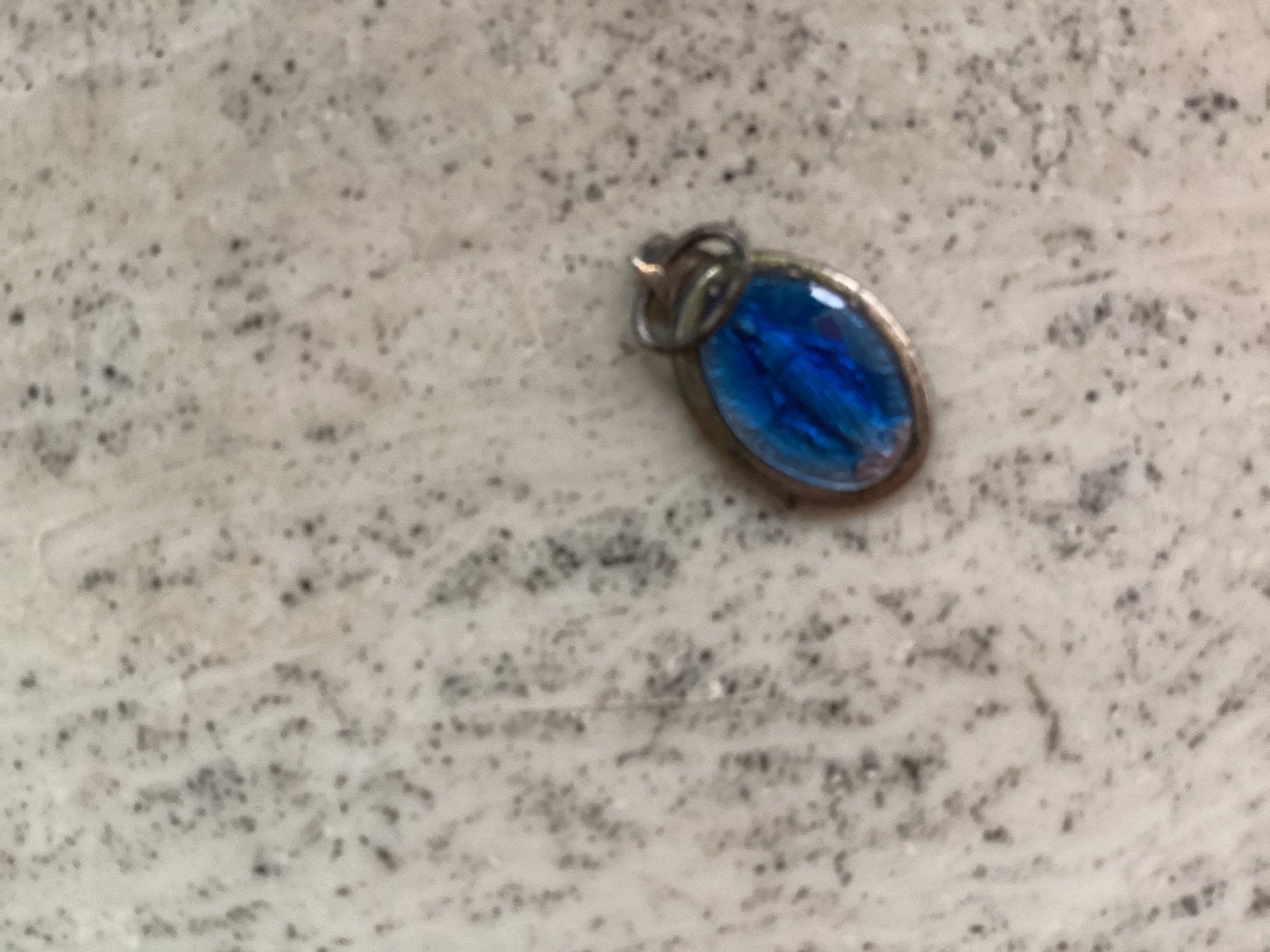 Maria hangertje 1.5 cm, Ophalen of Verzenden, Zilver, Overige materialen, Kruis of Symbool