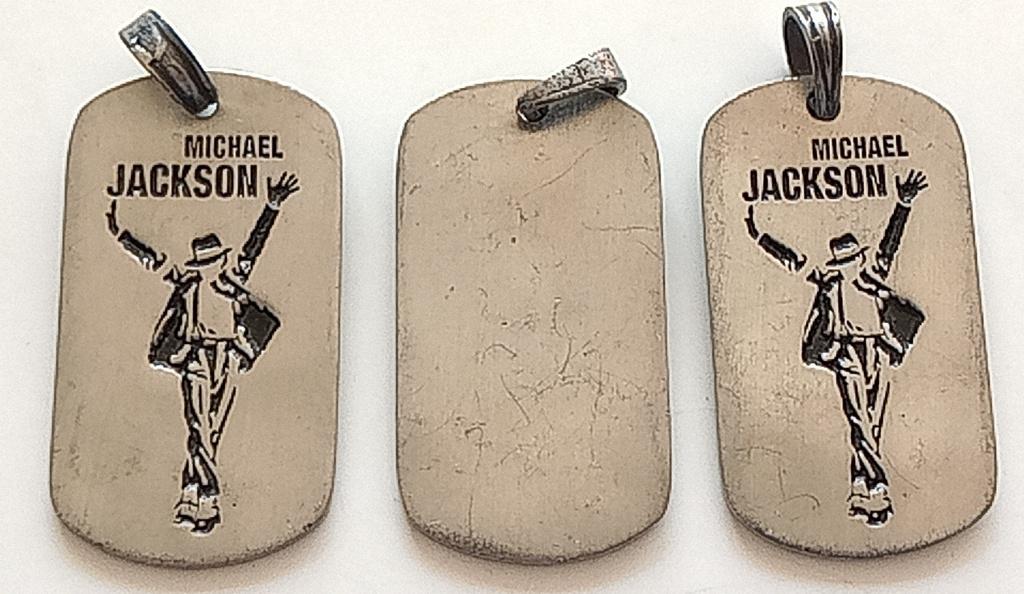 Michael Jackson leuke gegraveerde hanger voor aan ketting, Verzenden, Nieuw, Overige typen