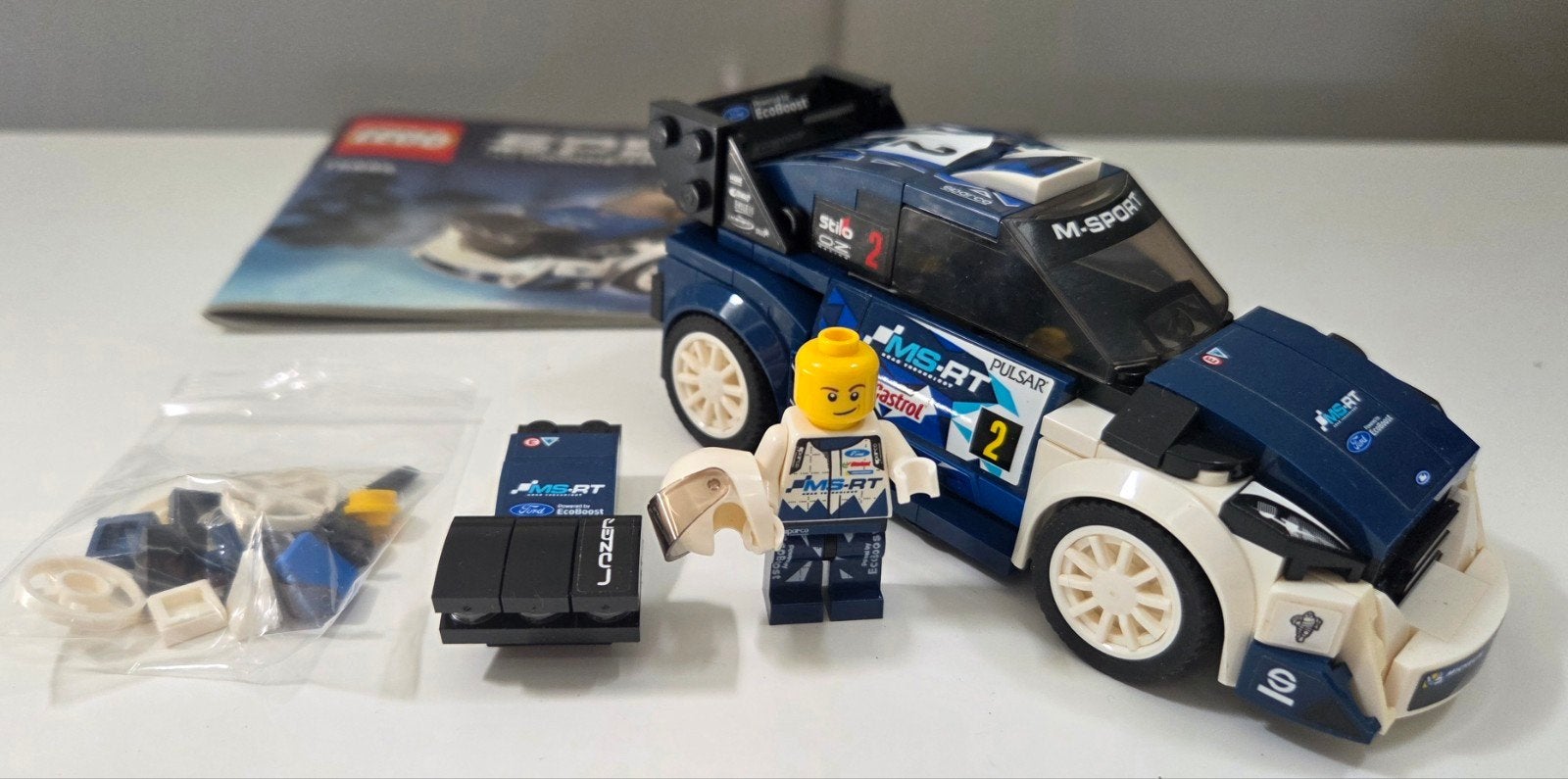 Lego 75885 - Ford Fiesta M-Sport WRC - compleet, Gebruikt, Lego, Compleet, Complete set