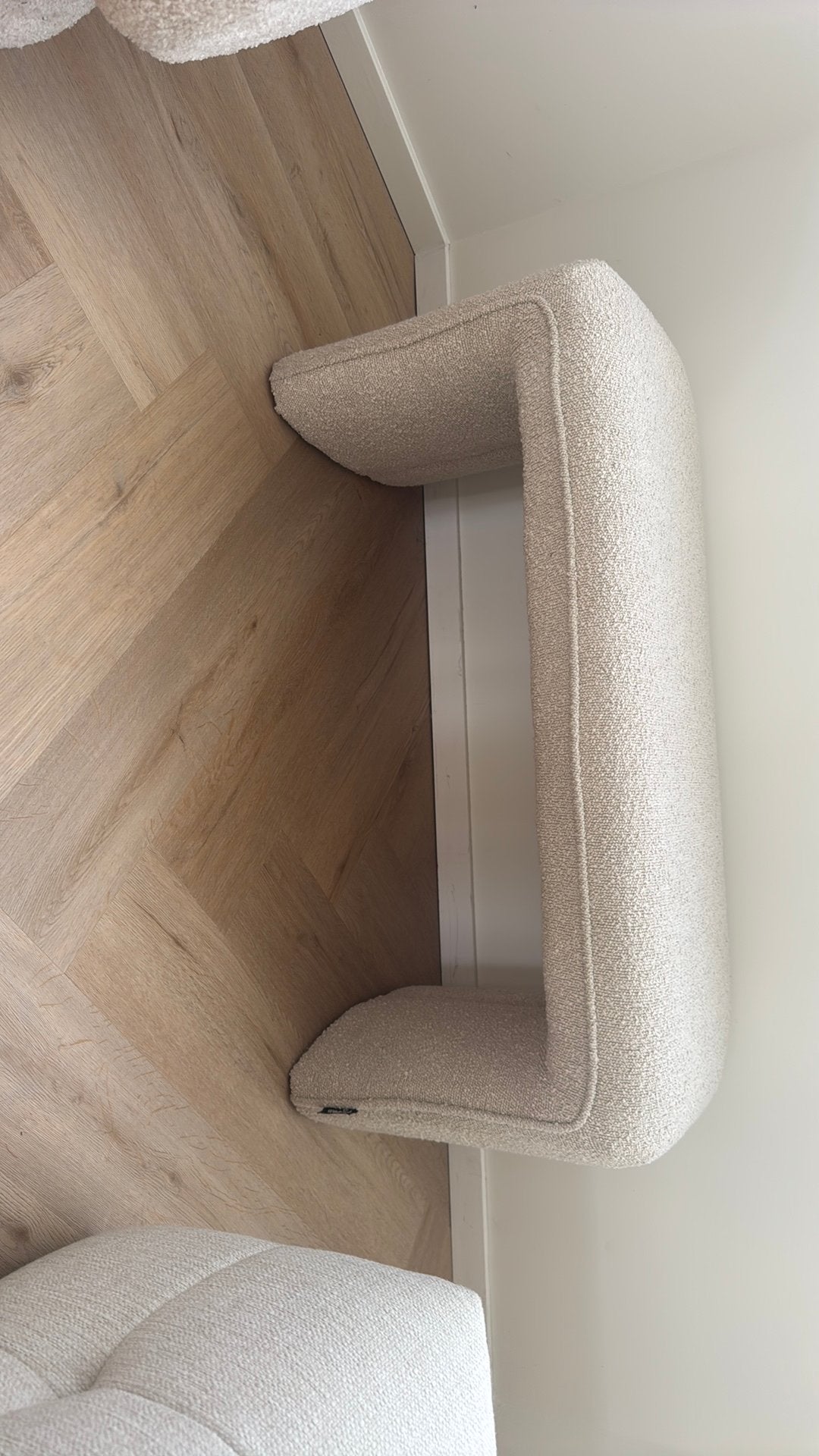 Wood bankje, Huis en Inrichting, Fauteuils, Ophalen, Zo goed als nieuw, 75 tot 100 cm, Minder dan 50 cm