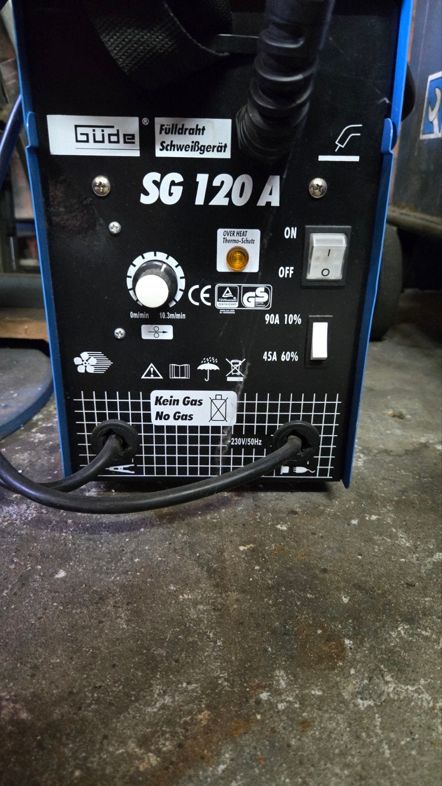 Güde SG 120 A Gasvrij Lasapparaat - Compact en Krachtig, Ophalen, Zo goed als nieuw, Minder dan 150 ampère, Overige typen