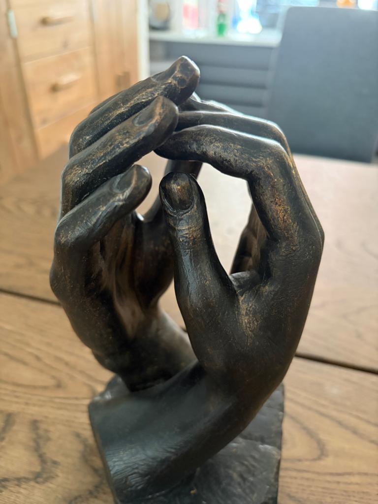 Rodin 'De Kathedraal' - Handen sculptuur, 28cm, Ophalen, Overige onderwerpen, Beeld, 20 - 50 cm