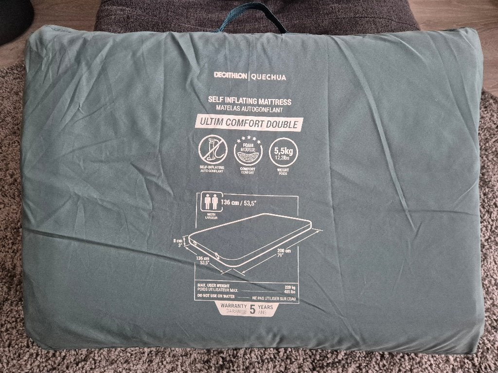 Mattress Slaapmat Luchtbed Decathlon Quechua, Ophalen of Verzenden, Gebruikt, 2-persoons