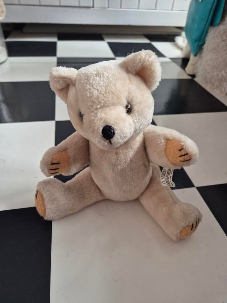Schattige beige teddybeer - knuffel, Ophalen, Gebruikt, Overige merken, Beer