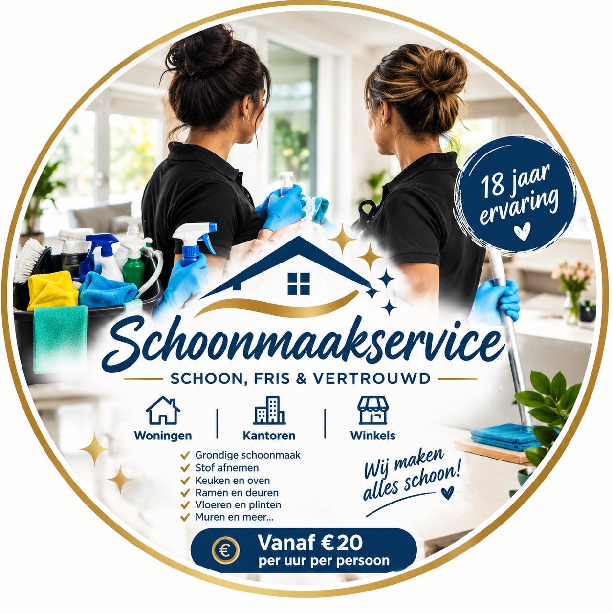 GRONDIGE SCHOONMAAK – VOOR HUIS, KANTOOR & WINKEL, Schoonmaken bedrijfsruimte