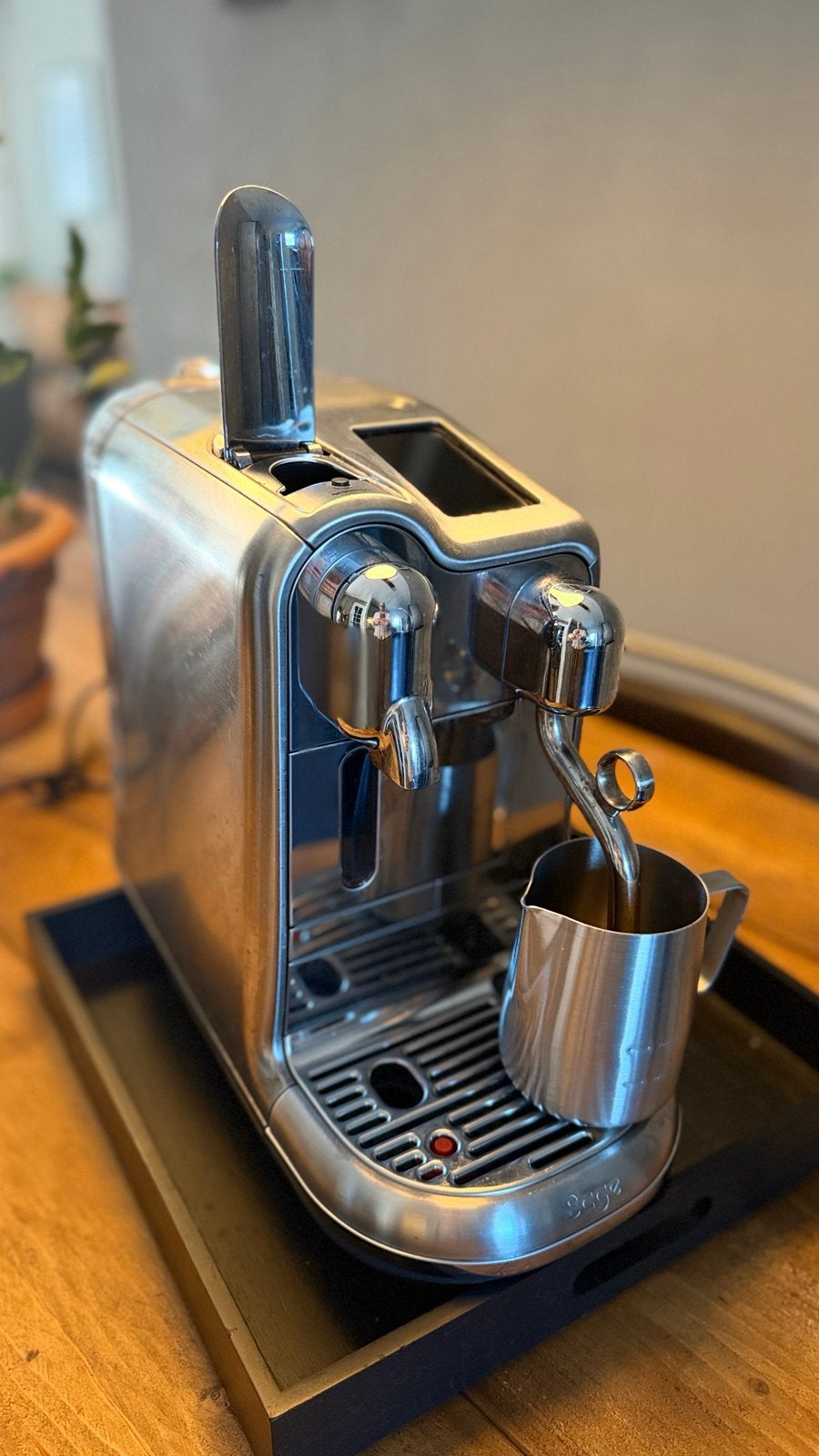 Sage Nespresso Creatista Plus - Zo goed als nieuw, Ophalen, Koffiemachine, Zo goed als nieuw, 4 tot 10 kopjes
