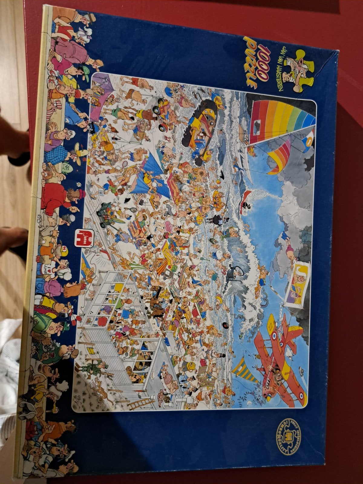 Jan van Haasteren 1000 stukjes puzzel - at the beach, Ophalen of Verzenden, 500 t/m 1500 stukjes, Gebruikt, Legpuzzel