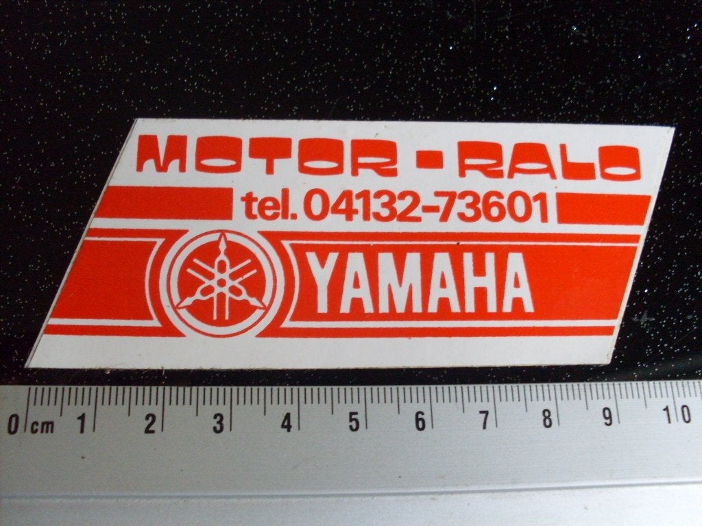 sticker motor-ralo yamaha logo, Verzamelen, Verzenden, Zo goed als nieuw, Bedrijf of Vereniging