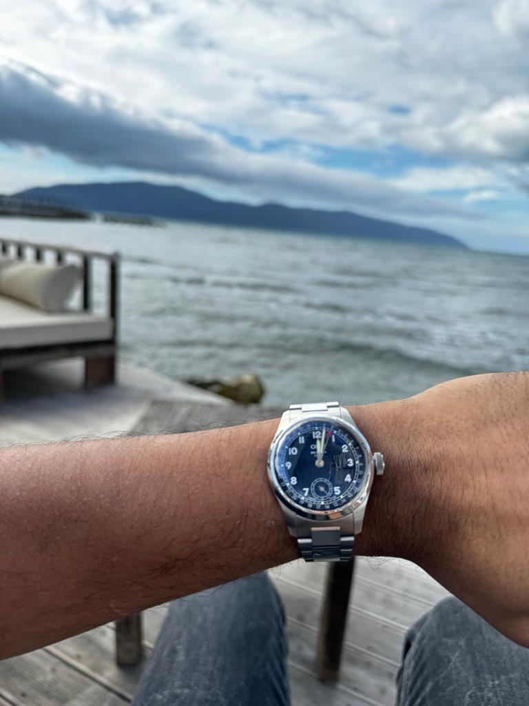 Oris calibre 403 - Zo goed als nieuw, Overige merken, Staal, Staal, Polshorloge