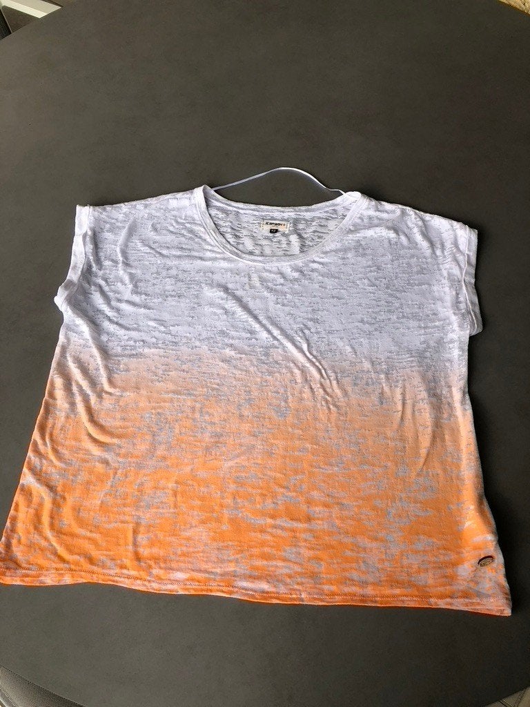 Wit/oranje Icepeak shirt, maat 42, Icepeak, Verzenden, Maat 42/44 (L), Oranje