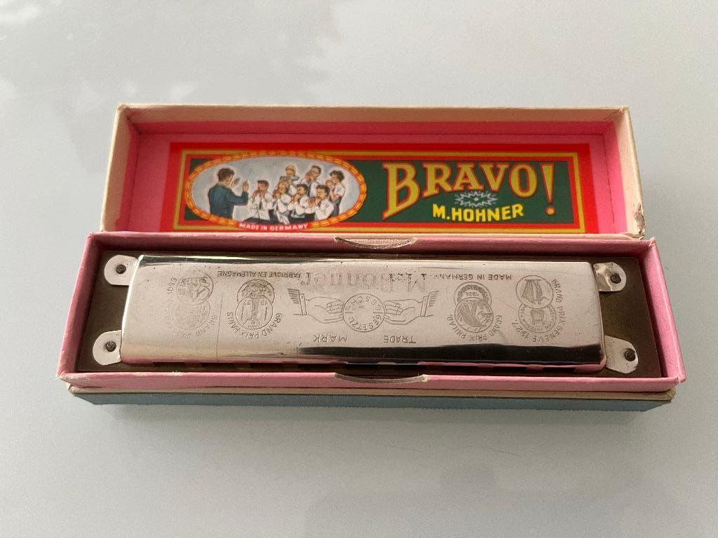 Hohner mondharmonica Orchester Bravo - vintage, Muziek en Instrumenten, Blaasinstrumenten | Mondharmonica's, Ophalen of Verzenden