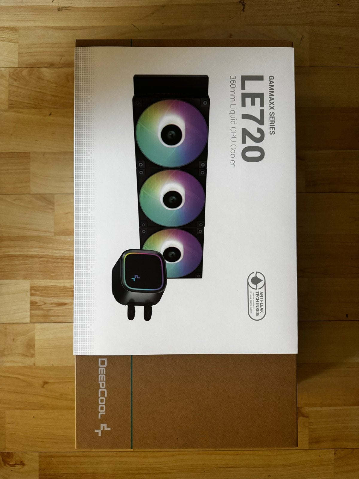 DeepCool LE720 360mm Liquid CPU Cooler AIO Waterkoeling, Computers en Software, Computerkoelers, Verzenden, Zo goed als nieuw