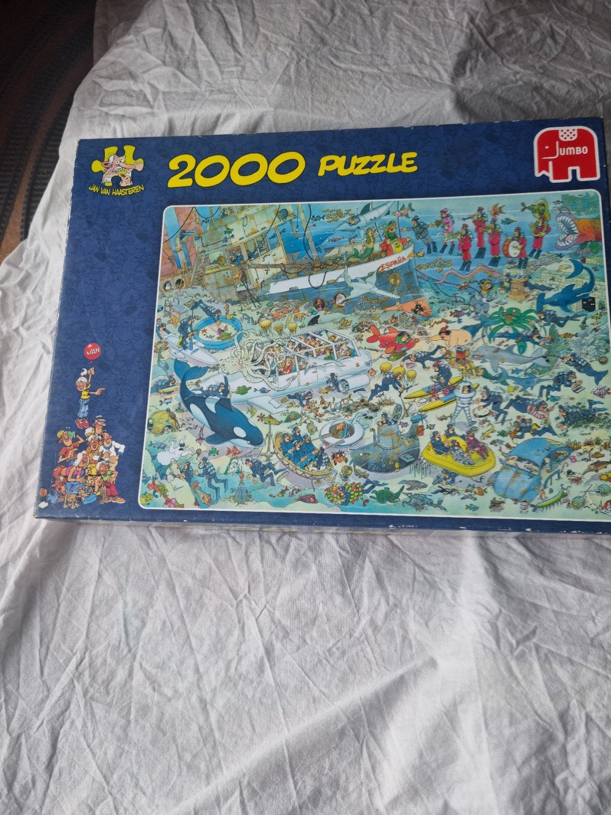 Jan van Haasteren 2000 stukjes - Pret onderwater, Hobby en Vrije tijd, Ophalen, 500 t/m 1500 stukjes, Gebruikt, Legpuzzel