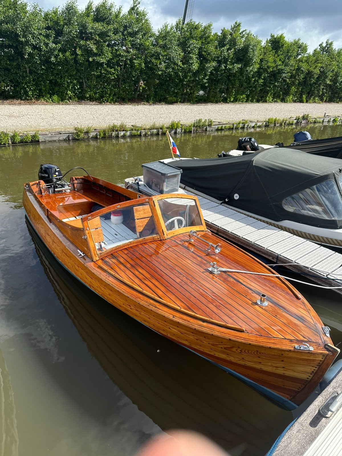 Zweedse klassieke houten boot / Forslund Campingbåt, Watersport en Boten, Motorboten en Motorjachten, Overige merken, Gebruikt