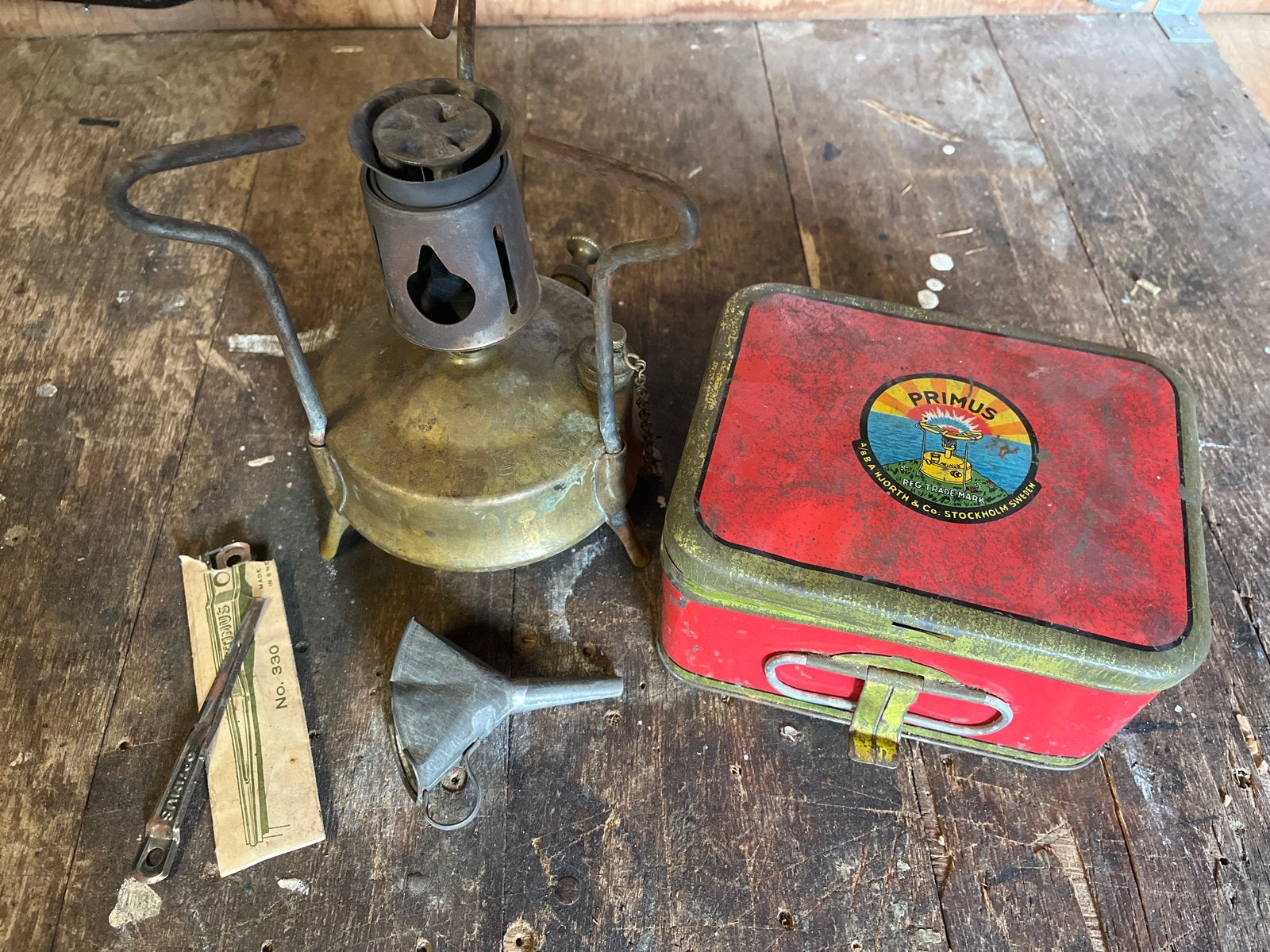 Primus No 210 Petroleum vergasser met Originele Doos, Ophalen of Verzenden, Gebruikt