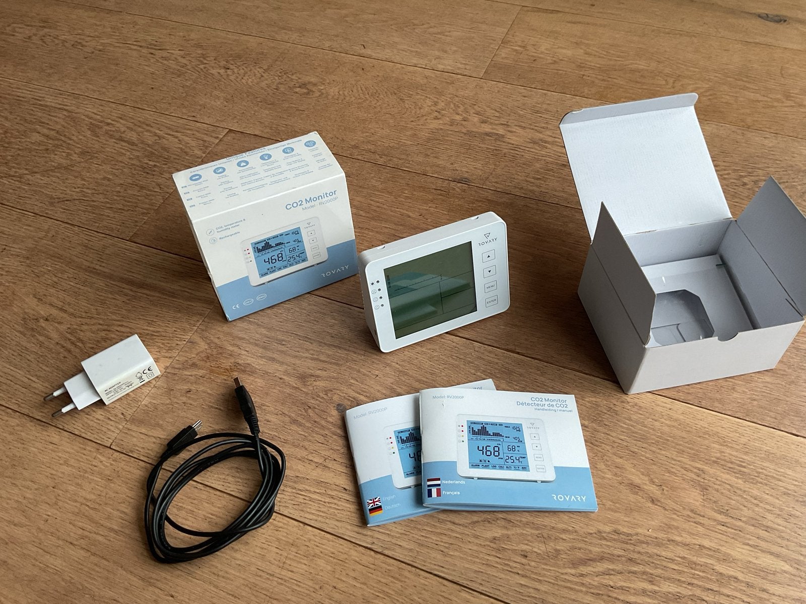 Rovary RV2000P CO2 Monitor meter, Ophalen of Verzenden, Zo goed als nieuw