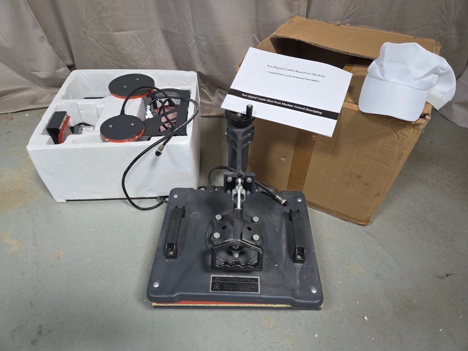 Hittepers heatpress transferpers bedrukken van kleding ZGAN, Ophalen, Zo goed als nieuw