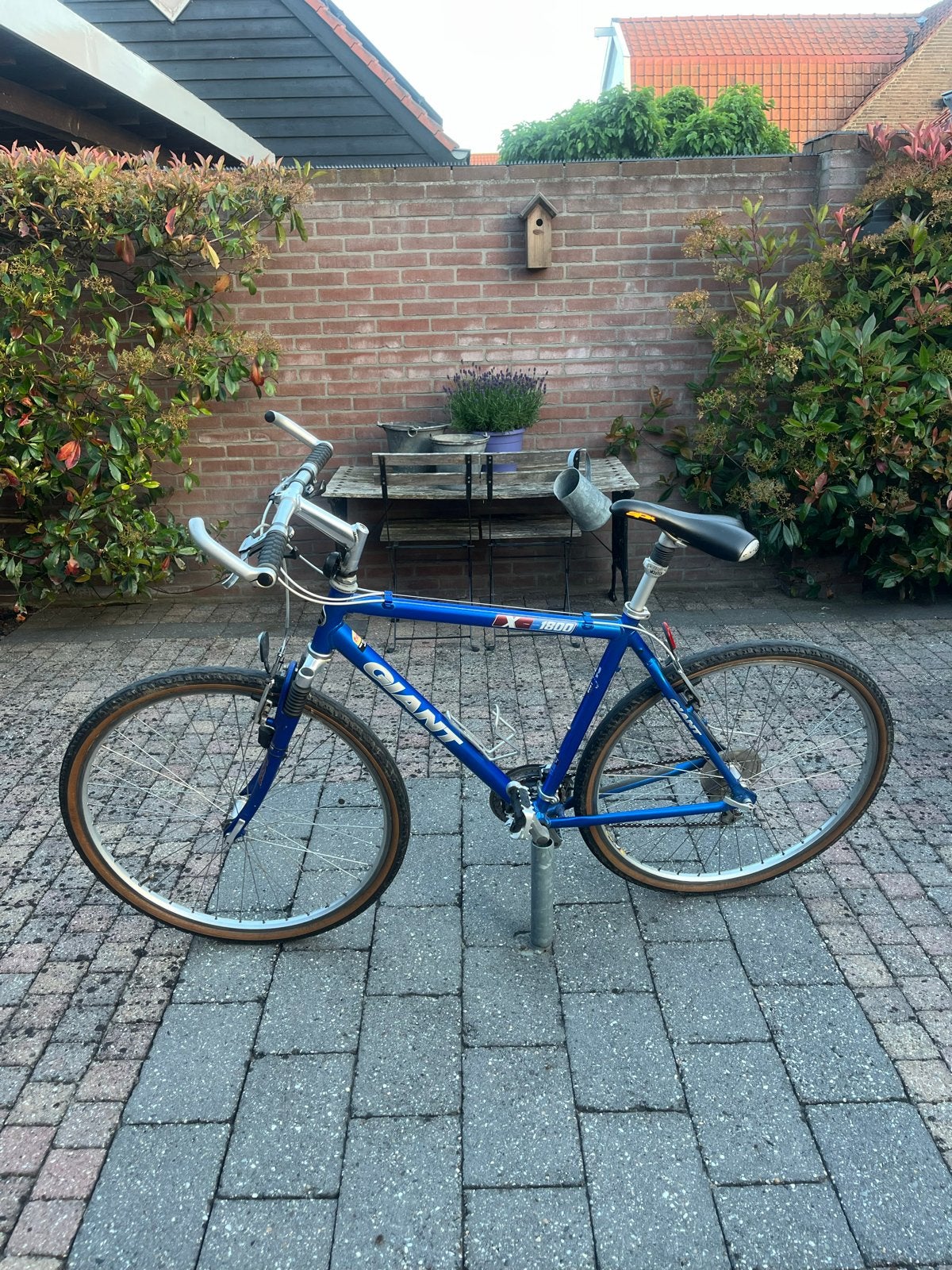 Giant CS 1000 Herenfiets - Blauw, Gebruikt, Velgrem, 53 tot 57 cm, Minder dan 10 versnellingen