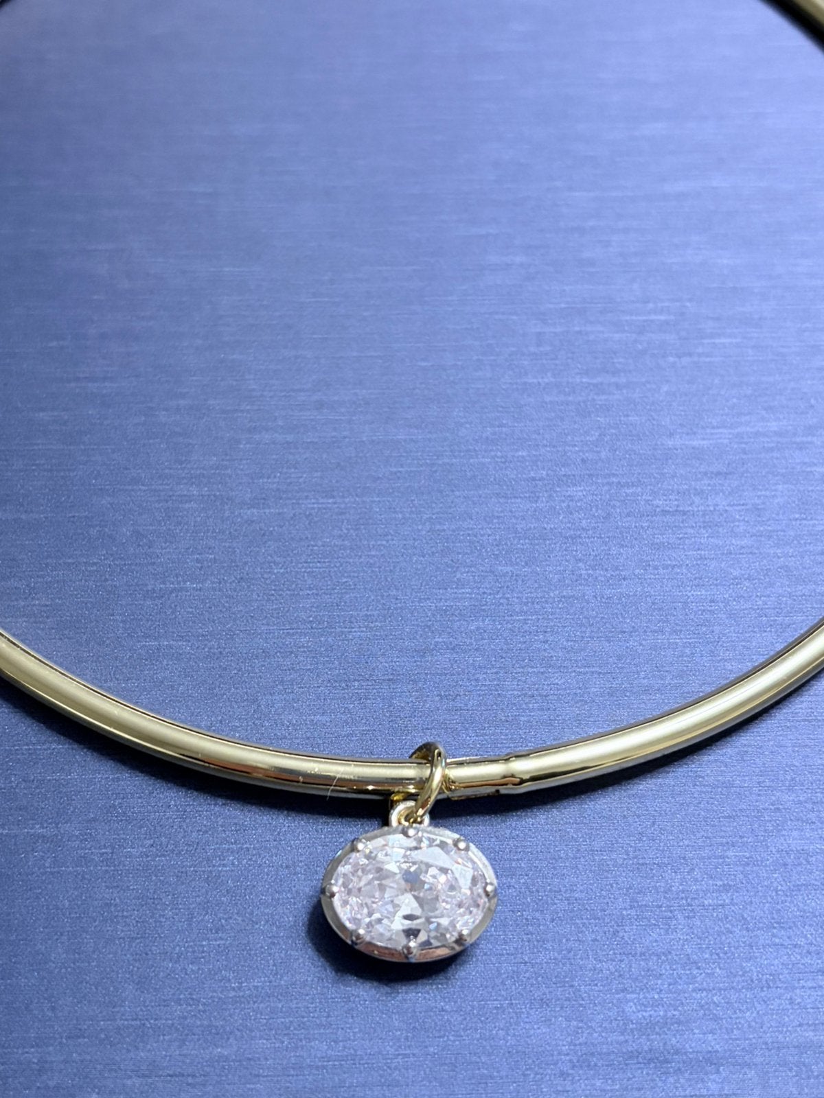 Torque ketting met oval lab saffier nieuw! Inc. vefzenden, Verzenden, Nieuw, Met edelsteen, Goud