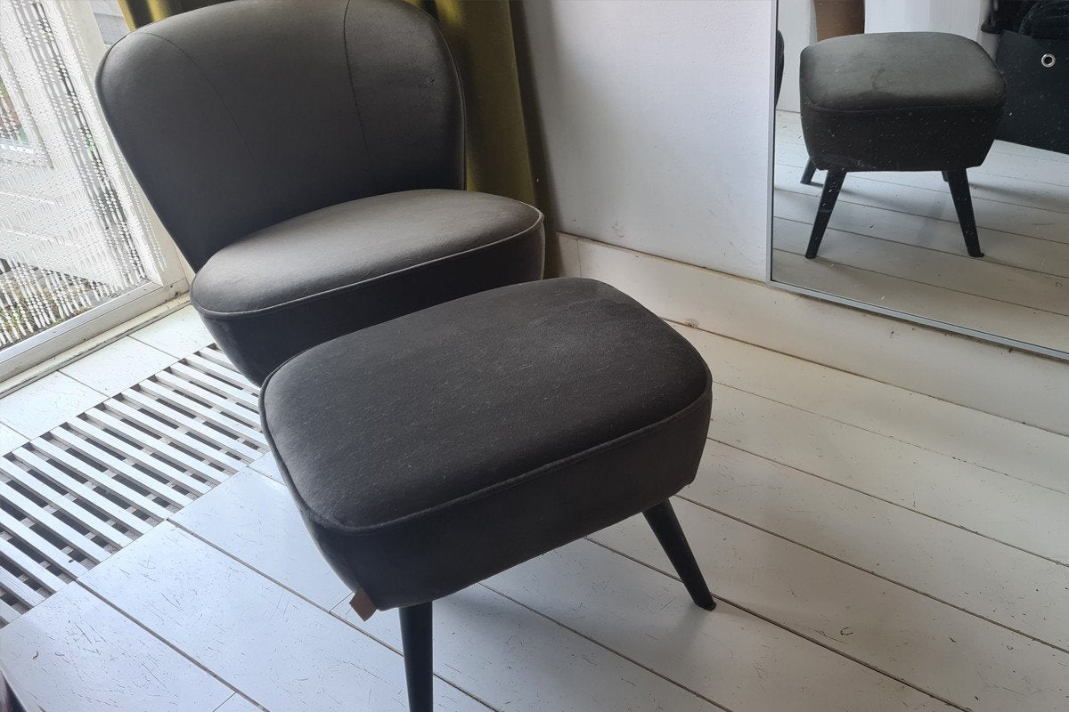 WOOOD Sara fauteuil, Huis en Inrichting, Ophalen, Modern, Scandinavisch, 75 tot 100 cm, Zo goed als nieuw