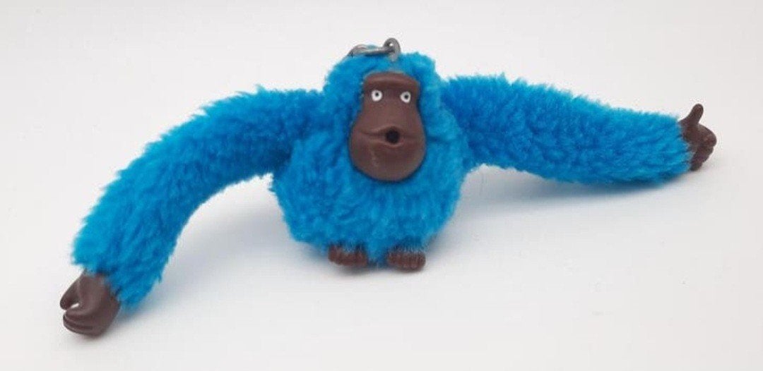 Kipling Blauw Aapje Suzanna sleutelhanger, Ophalen of Verzenden, Gebruikt