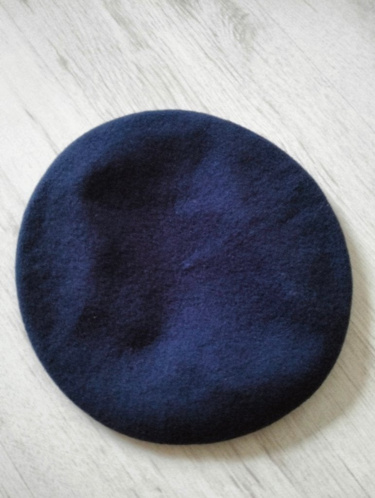Blauwe baret hoed, Hoed, Onbekend, Gedragen, One size fits all