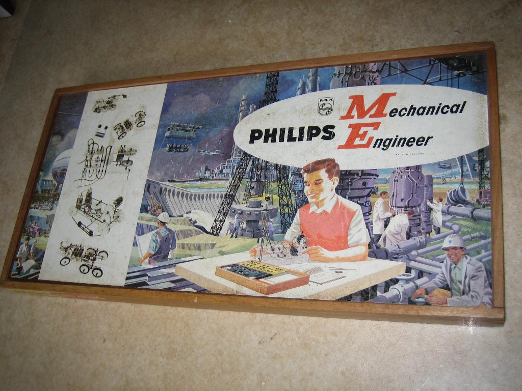 philips me1200 mechanische bouwdoos, Ophalen, Gebruikt, Knutselwerk