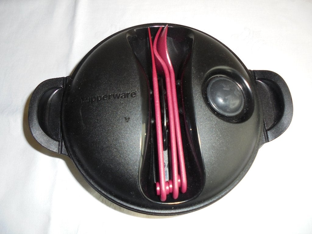 tupperware warm of fris op de weg zwart, Ophalen of Verzenden, Zo goed als nieuw, Overige kleuren, Bak of Kom