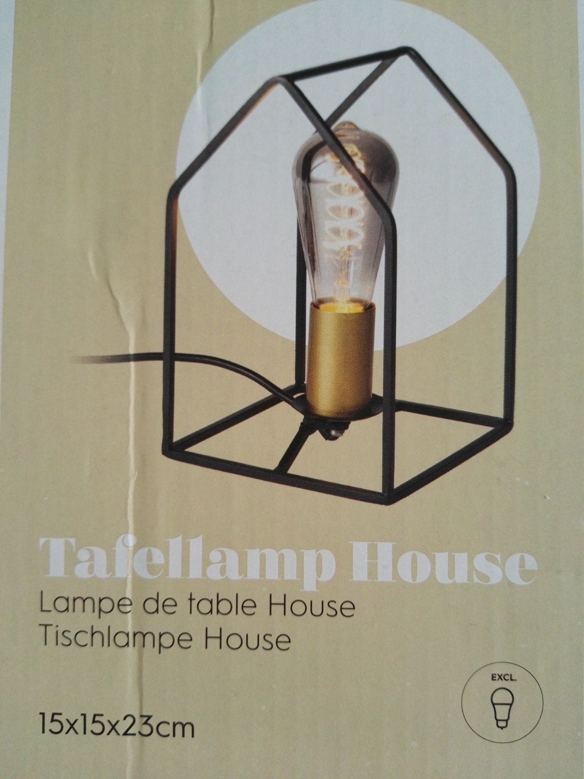 Nieuw in doos . 2 stuks., Huis en Inrichting, Lampen | Tafellampen, Figuurlamp, Nieuw, Metaal, Industrieel