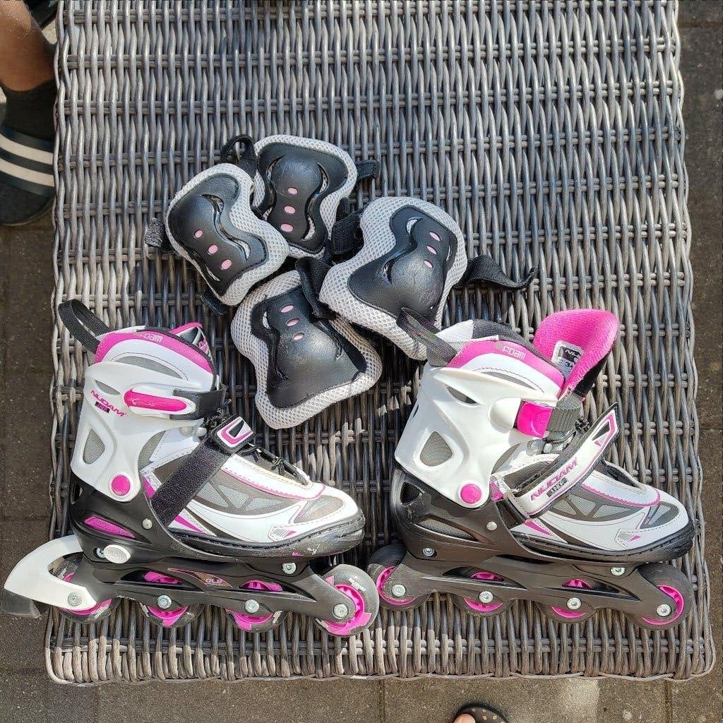 Skeelers verstelbaar maat 34-37, Sport en Fitness, Skeelers, Kinderen, Ophalen of Verzenden, Inline skates 4 wielen, Verstelbaar