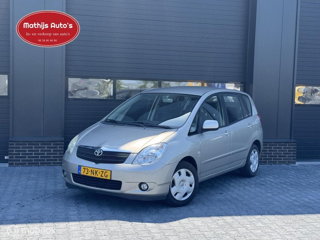 Toyota Corolla Verso 1.8 VVT-i Linea Sol Automaat! Airco! Ne, 4 cilinders, Origineel Nederlands, Corolla Verso, Zilver of Grijs