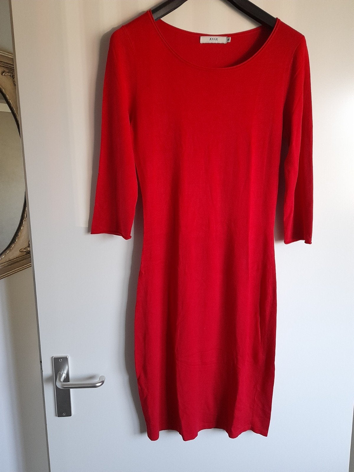 dames jurkje rood ANNA mt 38, Antiek en Kunst, Ophalen of Verzenden, Dames, ANNA