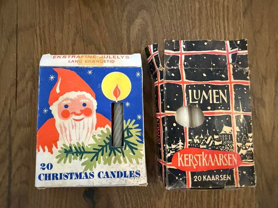 Oude kerstboom kaarsjes gedraaid, Diversen, Ophalen of Verzenden