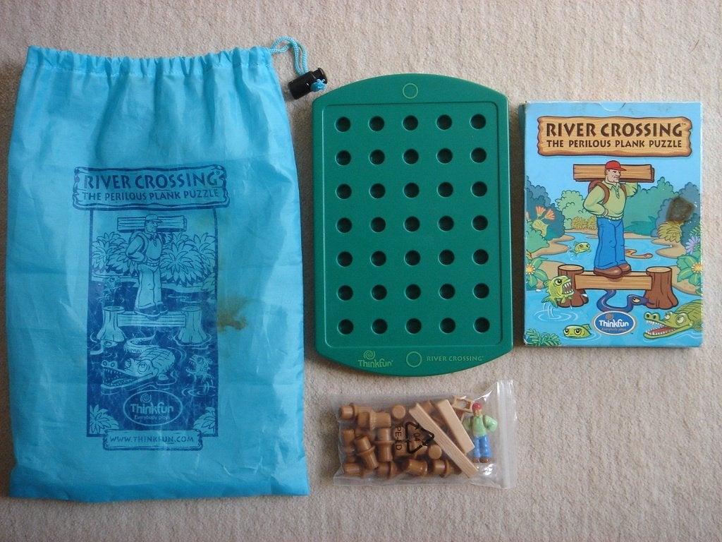 LEUK: River Crossing (breinbreker) Smart Games, Gebruikt, Een of twee spelers, Thinkfun, Ophalen of Verzenden