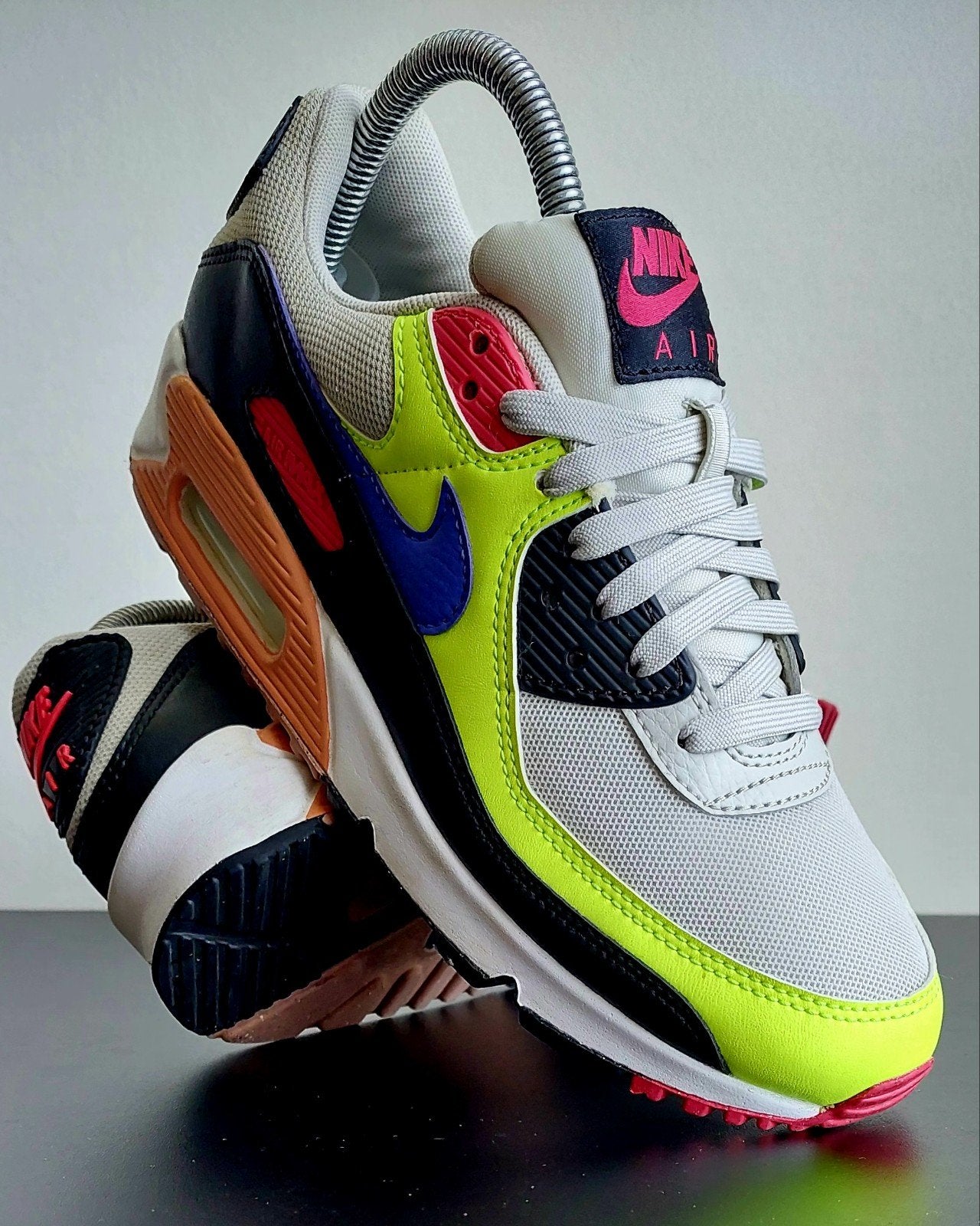 Nike Air Max 90 Black Volt Ultramarine - Maat 39, Verzenden