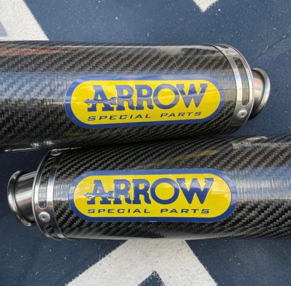 Arrow 50mm carbon uitlaatdempers 748/916/996/998, Ophalen of Verzenden, Gereviseerd