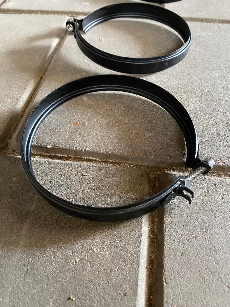 Zwarte RVS klemmen 150mm, Ophalen of Verzenden, Zo goed als nieuw, Rvs, Minder dan 2 meter