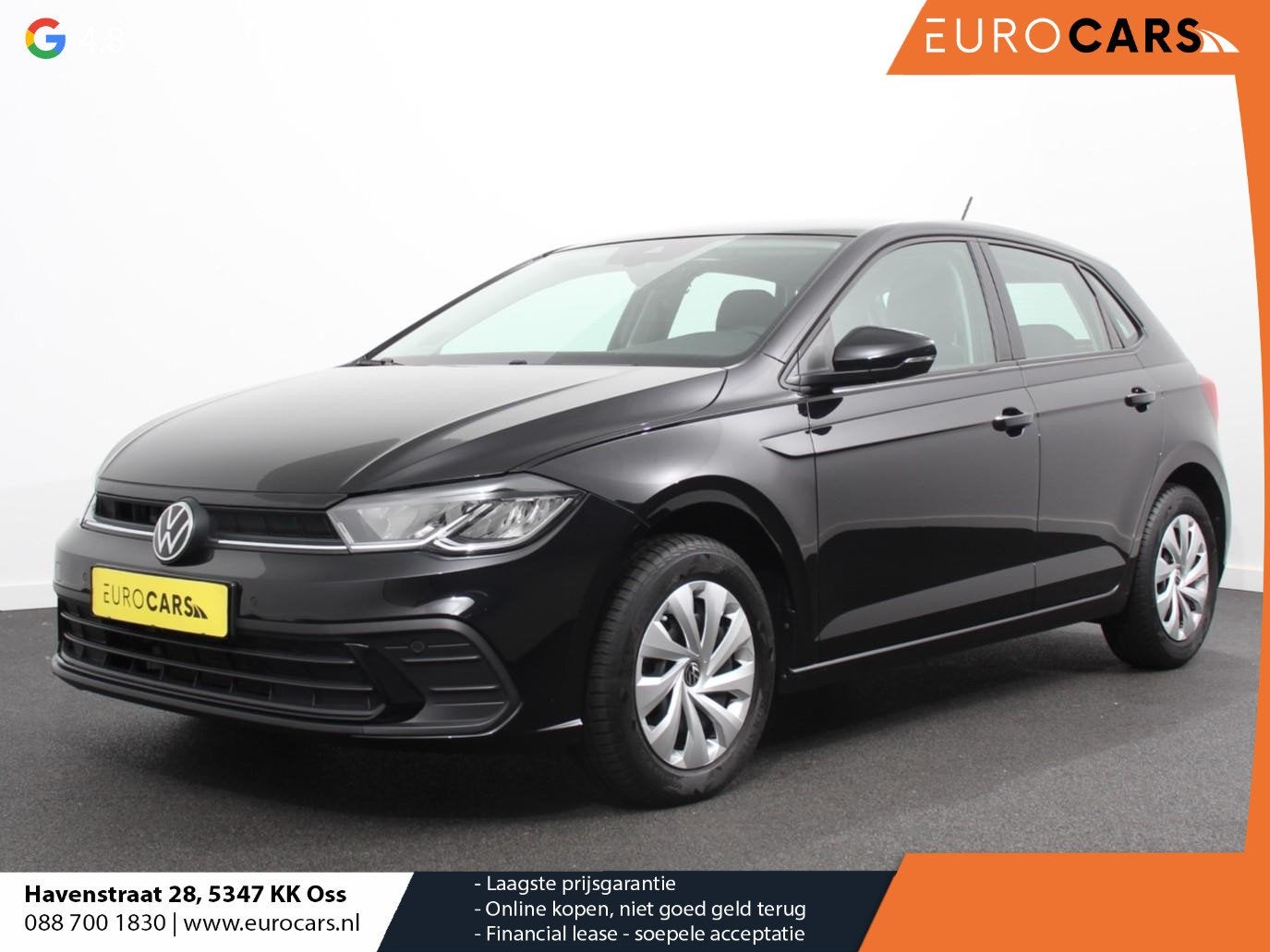 Volkswagen Polo 1.0 TSI DSG Life Airco Cruise control Parkee, Auto's, Volkswagen, Stof, Gebruikt, 95 pk, Zwart