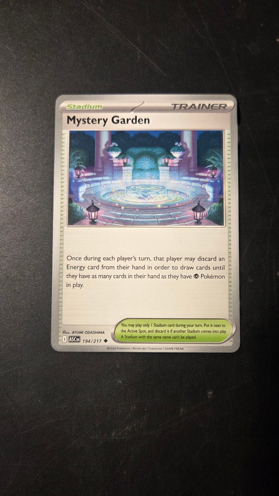 Pokémon TCG: Mystery Garden 194/217 (Ascended Heroes), Verzenden, Zo goed als nieuw, Losse kaart