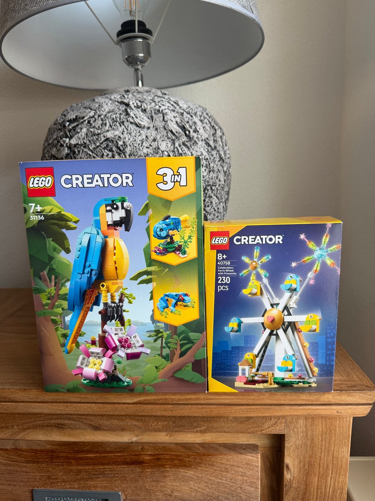 Lego Creator 31136 Exotische Papegaai en 40758 Kermisrad Nie, Lego, Nieuw, Ophalen of Verzenden, Meerdere sets