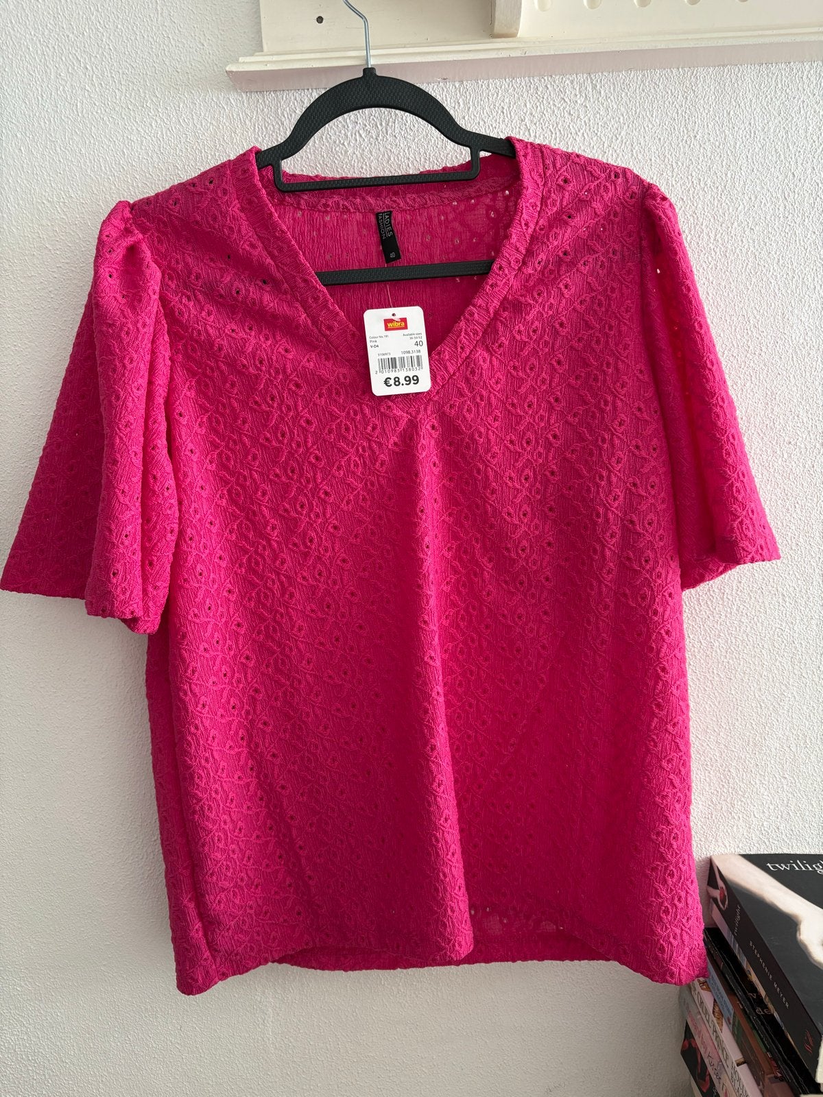 Nieuwe roze Wibra top met korte mouwen, maat 40, Kleding | Dames, Maat 38/40 (M), Nieuw, Ophalen of Verzenden, Korte mouw