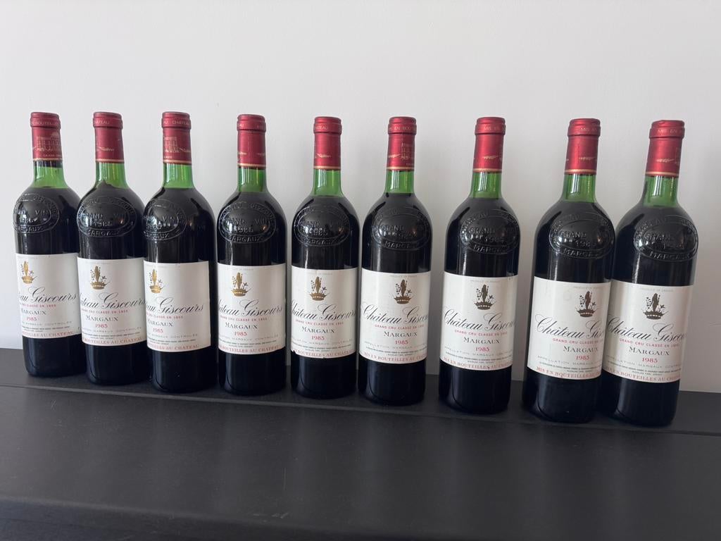 Chateau Giscours 1985, Ophalen of Verzenden, Zo goed als nieuw, Frankrijk, Rode wijn