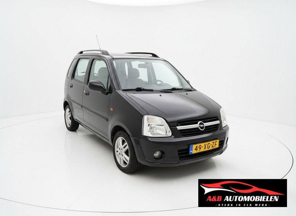 Opel Agila 1.2-16V Maxx AIRCO, Auto's, Opel, Voorwielaandrijving, 4 cilinders, 1229 cc, Zwart