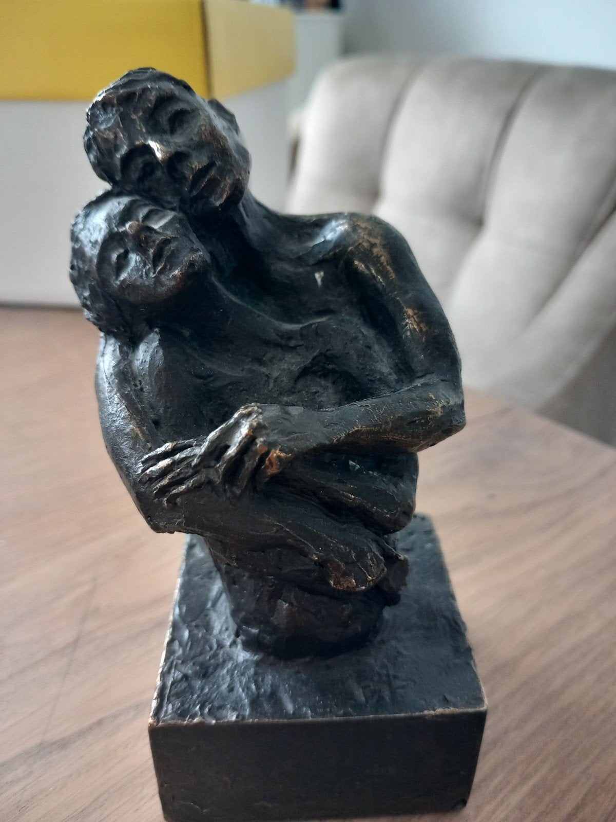 Brons sculptuur 'Omarming' door Astrid Veldhuyzen-Koppen, Ophalen of Verzenden, Brons