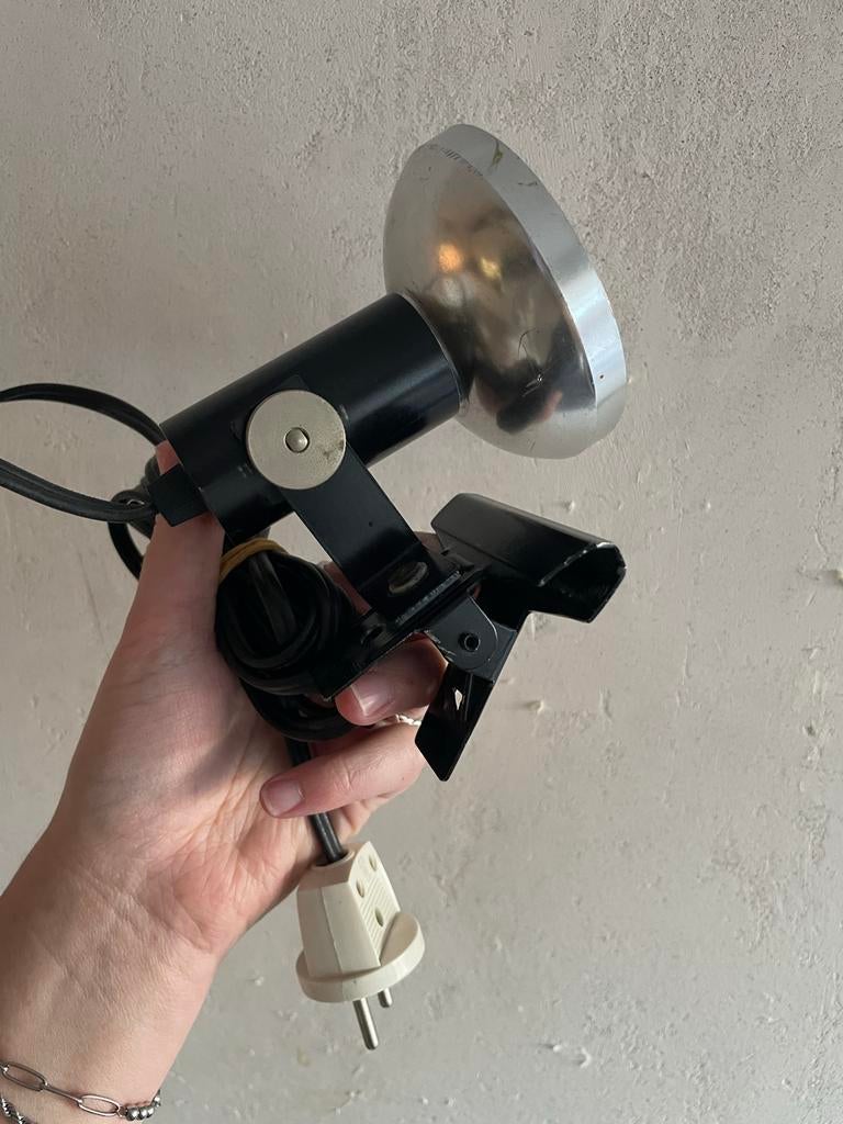 Retro Klemlamp - Vintage Stijl Spotlamp, Ophalen of Verzenden, Zo goed als nieuw