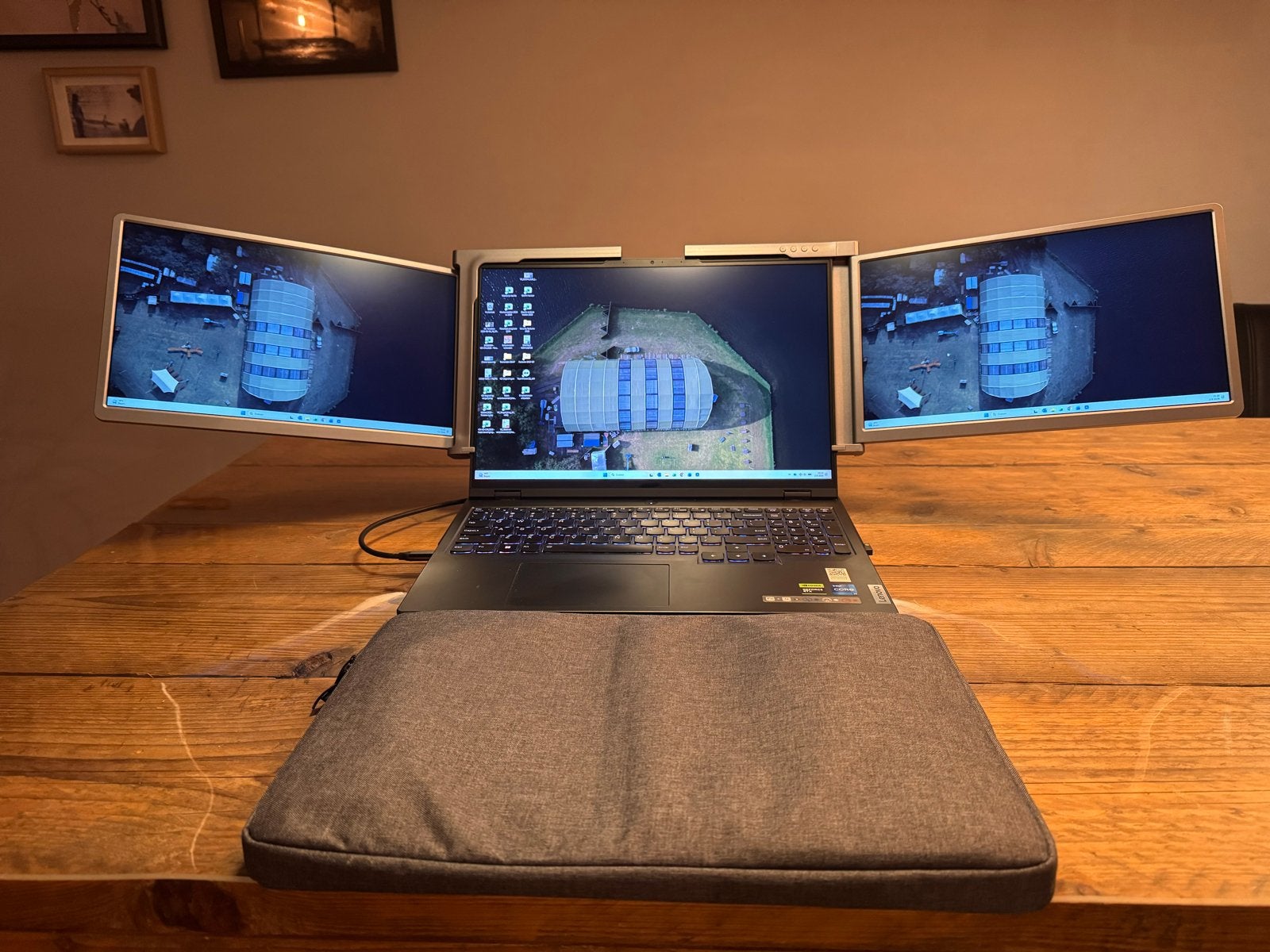 Pactom draagbare externe beeldschermen voor laptop, Computers en Software, Monitoren, Gaming, Draaibaar, HDMI, Full HD