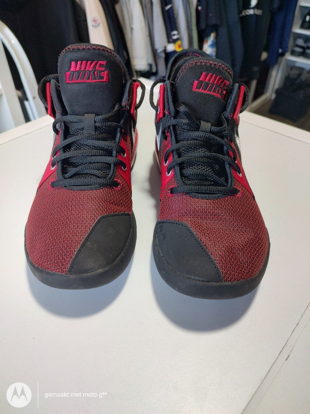 Nike Air Max Heren Sneakers Maat 41 Rood Zwart, Overige kleuren, Nike, Ophalen of Verzenden, Sneakers of Gympen