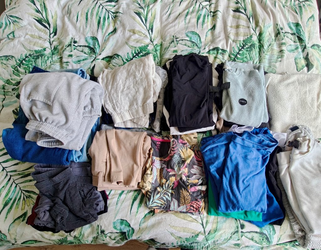 Vintage kleding mix, Ophalen, Gedragen