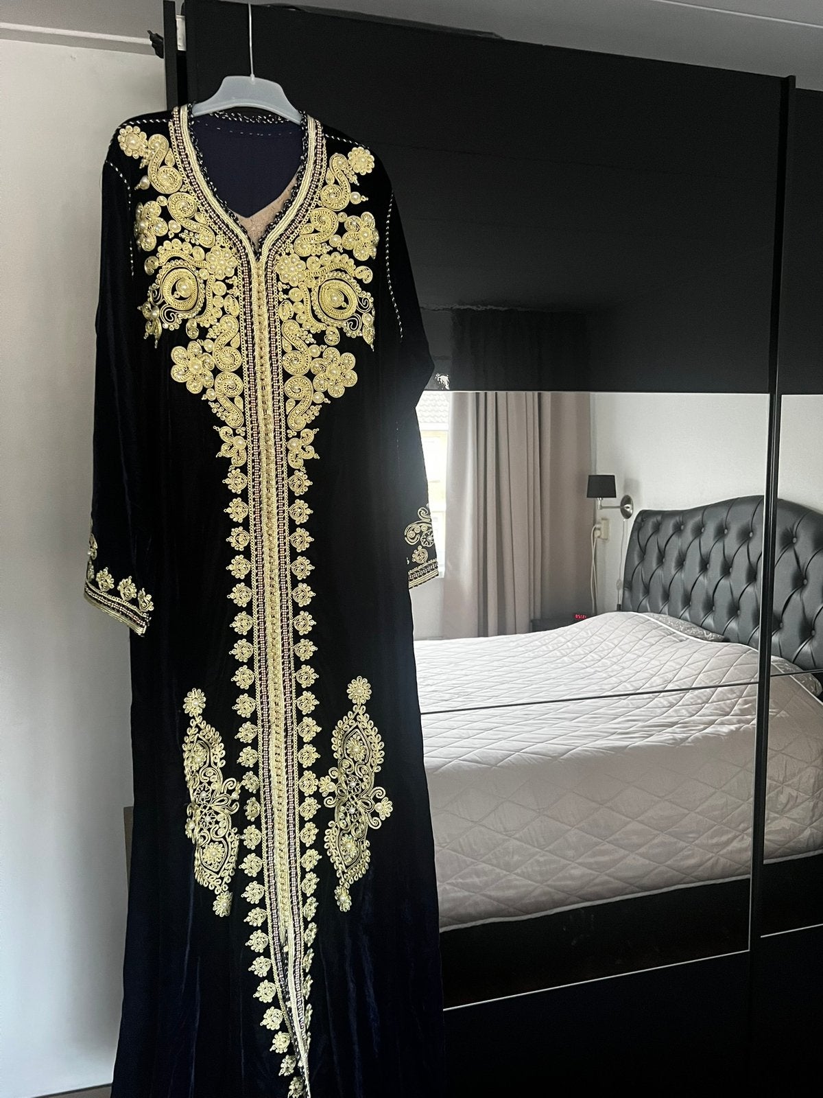 Mooie kaftan, Ophalen of Verzenden, Zo goed als nieuw, Blauw, Overige typen